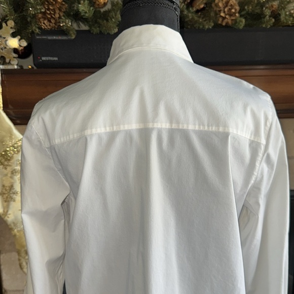 Athleta Button Down Oversized Button Down Long Sleeve Shirt. - Picture 10 of 14